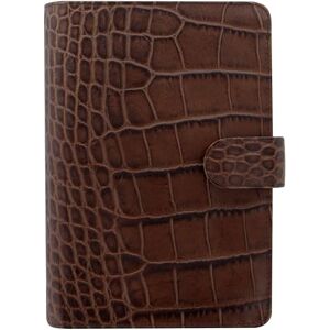 Filofax Classic Croc Personal Leather Organiser Chestnut Filofax Classic Croc Personal Leather Organiser Chestnut