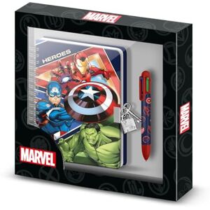 KARACTERMANIA Marvel The Avengers Battle-Pack of A5 Diary + 6-Coloured Pen, Blue KARACTERMANIA Marvel The Avengers Battle-Pack of A5 Diary + 6-Coloured Pen, Blue
