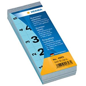 HERMA 28 x 56 mm Self Adhesive Number Blocks Blue (Pack of 500) HERMA 28 x 56 mm Self Adhesive Number Blocks Blue (Pack of 500)
