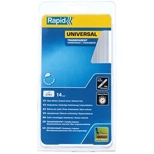 Rapid Multi-Purpose Transparent Hot Glue Sticks, Diameter: 12 mm, Length: 190 mm, 250 g, 40107362 Rapid Multi-Purpose Transparent Hot Glue Sticks, Diameter: 12 mm, Length: 190 mm, 250 g, 40107362