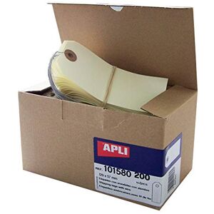 APLI 1 Box of 200 Labels with String 120x57mm APLI 1 Box of 200 Labels with String 120x57mm