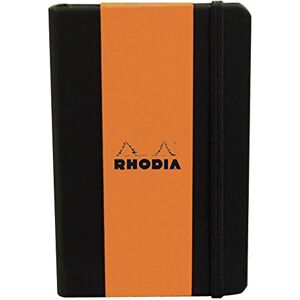 Rhodia 118609C Rigid Black Webnotebook A5 Ruled 192 pages Ivory Clairefontaine Paper 90 g/m Bookmark, Elastic Closure Faux Leather Cover Rhodia 118609C Rigid Black Webnotebook A5 Ruled 192 pages Ivory Clairefontaine Paper 90 g/m Bookmark, Elastic Closure Faux Leather Cover