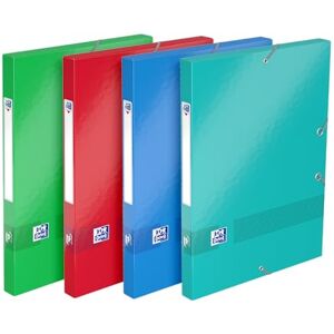 Oxford Elba 400066259 Set of 4 Storage Boxes with Laminated Card and 25 mm Spine Oxford Elba 400066259 Set of 4 Storage Boxes with Laminated Card and 25 mm Spine