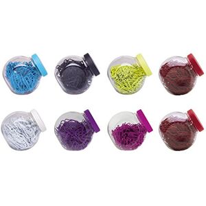 eBuyGB 8 Packs of 27 mm 200 Coloured Plastic Coated Metal Paper Clip in Candy Box, Multicoloured eBuyGB 8 Packs of 27 mm 200 Coloured Plastic Coated Metal Paper Clip in Candy Box, Multicoloured
