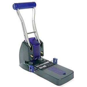 Rapesco PF220API ECO P2200 High-Capacity 2-Hole Punch, 150 Sheet Capacity, Black and Purple Rapesco PF220API ECO P2200 High-Capacity 2-Hole Punch, 150 Sheet Capacity, Black and Purple