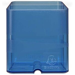 Exacompta Ref 67760D Chromaline Collection Pen-Cube Pen Pot 74 x 74 x 93mm, 2 Sections for Pens & Pencils, Space-Saving Solution for Offices Translucent Royal Blue Exacompta Ref 67760D Chromaline Collection Pen-Cube Pen Pot 74 x 74 x 93mm, 2 Sections for Pens & Pencils, Space-Saving Solution for Offices Translucent Royal Blue