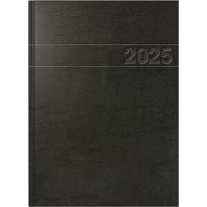 BRUNNEN Book calendar model 787 (2025), 1 page = 1 day, A4, 416 pages, foam film cover, inner hard film, black BRUNNEN Book calendar model 787 (2025), 1 page = 1 day, A4, 416 pages, foam film cover, inner hard film, black