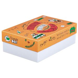 FALKEN Original StoryBox Friends. 120 mm high, DIN A4+, made in Germany, gift box with lid, ideal for memories, photos, friend books, pictures, craft storage box, all-purpose box FALKEN Original StoryBox Friends. 120 mm high, DIN A4+, made in Germany, gift box with lid, ideal for memories, photos, friend books, pictures, craft storage box, all-purpose box