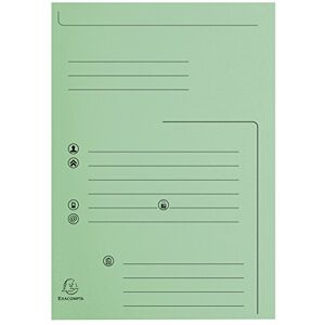Exacompta Ref 334004E Super 210 Printed 2-Flap Folders 240 x 320mm in Size, Suitable for Holding A4 Documents, 210gsm Card, Pre-Printed Light Green (Pack of 25) Exacompta Ref 334004E Super 210 Printed 2-Flap Folders 240 x 320mm in Size, Suitable for Holding A4 Documents, 210gsm Card, Pre-Printed Light Green (Pack of 25)