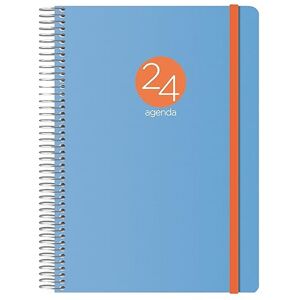 DOHE 2024 Diary Day Page Size: 15 x 21 cm (A5) 336 pages Spiral bound Rigid plastic cover Blue Memphis model DOHE 2024 Diary Day Page Size: 15 x 21 cm (A5) 336 pages Spiral bound Rigid plastic cover Blue Memphis model