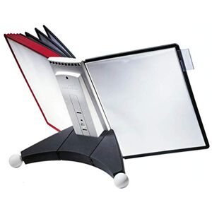 Durable Sherpa Desk Unit 10 Complete, 10 Panels Black and Red Durable Sherpa Desk Unit 10 Complete, 10 Panels Black and Red