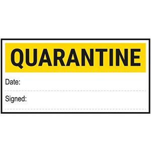 VSafety Quarantine Paper Write On Sticker 102x51mm (Roll of 250) VSafety Quarantine Paper Write On Sticker 102x51mm (Roll of 250)