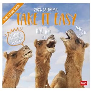 LEGAMI 2026 Wall Calendar, Take It Easy, Large Wall Calendar, 12 Months and Yearly Planner, in 6 Languages, Space for Notes, Zodiac Signs, International Holidays, 30 x 29 cm LEGAMI 2026 Wall Calendar, Take It Easy, Large Wall Calendar, 12 Months and Yearly Planner, in 6 Languages, Space for Notes, Zodiac Signs, International Holidays, 30 x 29 cm