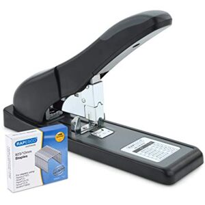 Rapesco 1550 ECO HD-140 Heavy Duty Stapler with 1000 x 923/12 mm Staples, 140 Sheet Capacity, Black Rapesco 1550 ECO HD-140 Heavy Duty Stapler with 1000 x 923/12 mm Staples, 140 Sheet Capacity, Black