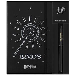 Moleskine Wizarding World Harry Potter Spells Collection Gift Box, Gift Set with Kaweco Roller Pen and Ruled Notebook with Hardcover and Elastic Closure Large Size 13 x 21 cm Moleskine Wizarding World Harry Potter Spells Collection Gift Box, Gift Set with Kaweco Roller Pen and Ruled Notebook with Hardcover and Elastic Closure Large Size 13 x 21 cm