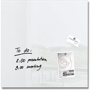 Sigel GL111 Premium Glass magnetic Board, glossy surface, 48 x 48 cm, easy mounting, super White Artverum Sigel GL111 Premium Glass magnetic Board, glossy surface, 48 x 48 cm, easy mounting, super White Artverum