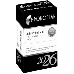 Chronoplan 50536 Calendar Insert 2026 (Year Set Midi (96 x 172 mm), Replacement Calendar for Diary, Daily Planner, Ideal for Detailed Daily Planning, 1 Day on 2 Pages, with Universal Punching, White Chronoplan 50536 Calendar Insert 2026 (Year Set Midi (96 x 172 mm), Replacement Calendar for Diary, Daily Planner, Ideal for Detailed Daily Planning, 1 Day on 2 Pages, with Universal Punching, White