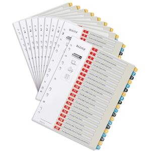 Leitz A4 Printable Index 1-20, Heavy Duty, Cosy Range, Multicoloured, 12490000 Leitz A4 Printable Index 1-20, Heavy Duty, Cosy Range, Multicoloured, 12490000