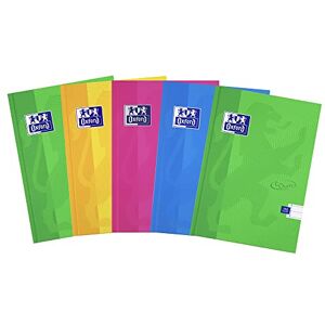 Oxford Touch A5 192 Page Hardback Casebound Notebook Assorted Colours, Pack of 5 Oxford Touch A5 192 Page Hardback Casebound Notebook Assorted Colours, Pack of 5
