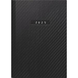 rido/idé Futura 2 (2025) "Carbon" Book Calendar, 2 Pages = 1 Week, A5, 176 Pages, Faux Leather Cover, Flexible, Black rido/idé Futura 2 (2025) "Carbon" Book Calendar, 2 Pages = 1 Week, A5, 176 Pages, Faux Leather Cover, Flexible, Black