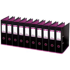 Oxford myColour A4 Folder 8 cm Wide Two Tone Black and Pink Pack of 10 Oxford myColour A4 Folder 8 cm Wide Two Tone Black and Pink Pack of 10