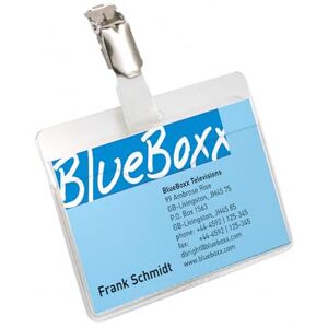 Durable Visitor Name Badge 60 x 90 mm with Clip Transparent Pack of 25 Badges Includes Blank Insert Cards Ideal for Events and Visitor Management Durable Visitor Name Badge 60 x 90 mm with Clip Transparent Pack of 25 Badges Includes Blank Insert Cards Ideal for Events and Visitor Management
