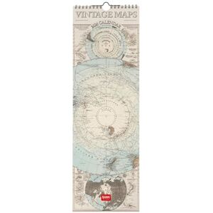LEGAMI 2026 Wall Calendar, Vintage Maps, Small Wall Calendar, 12 Months and Yearly Planner, in 6 Languages, Space for Notes, Zodiac Signs, International Holidays, 16 x 49 cm LEGAMI 2026 Wall Calendar, Vintage Maps, Small Wall Calendar, 12 Months and Yearly Planner, in 6 Languages, Space for Notes, Zodiac Signs, International Holidays, 16 x 49 cm