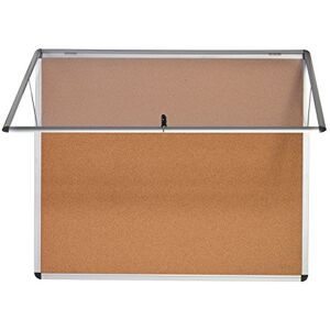 Bi-Office Display Case Enclore, Cork Surface, Top Hinged Acrylic Door, Aluminium Frame, 87.4 x 60.3 cm (8X A4), Natural Bi-Office Display Case Enclore, Cork Surface, Top Hinged Acrylic Door, Aluminium Frame, 87.4 x 60.3 cm (8X A4), Natural