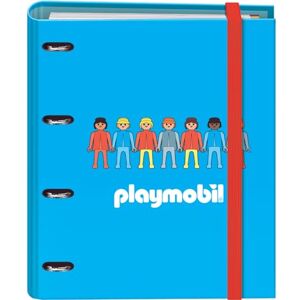 DOHE 4 Ring Binder with Refill 100 Sheets A4 Size, 4 Colour Dividers, Envelope Document Holder, Paper 90 g/m², Compressor FSC Mix AEN-COC-000243 Playmobil Core Blue DOHE 4 Ring Binder with Refill 100 Sheets A4 Size, 4 Colour Dividers, Envelope Document Holder, Paper 90 g/m², Compressor FSC Mix AEN-COC-000243 Playmobil Core Blue