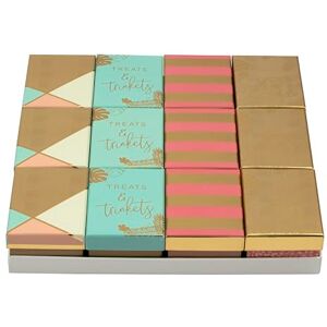 Eurowrap Clairefontaine K-29055-BXC A Set of 12 Assorted Mini Cardboard Boxes Pattern: Kraft look, Panther, Geometric, Pastel Pink/Gold/Blue Best for: Gift box Eurowrap Clairefontaine K-29055-BXC A Set of 12 Assorted Mini Cardboard Boxes Pattern: Kraft look, Panther, Geometric, Pastel Pink/Gold/Blue Best for: Gift box