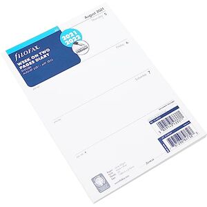 Filofax A5 Week on Two Pages English mid Year Diary August 21 July 22 Filofax A5 Week on Two Pages English mid Year Diary August 21 July 22