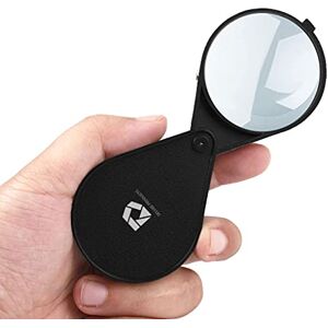 Deluxe Products Folding Pocket Magnifying Glass Portable Compact Design for Travel, and 2.5" Glass Lens with 4X Magnification for Reading Small Print, and Hobbyists,Black,DP-7016 Deluxe Products Folding Pocket Magnifying Glass Portable Compact Design for Travel, and 2.5" Glass Lens with 4X Magnification for Reading Small Print, and Hobbyists,Black,DP-7016