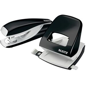 Leitz 50951095 Stapler and Hole Punch Set, Staple or Punch Up to 30 Sheets, Includes Staples, WOW Range, Black Leitz 50951095 Stapler and Hole Punch Set, Staple or Punch Up to 30 Sheets, Includes Staples, WOW Range, Black