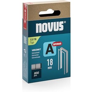 Novus Tools Fine Wire Staples 18 mm "Super Hard", 800 Staples Type 53/18, Sliding Box, Stapling for Fabrics, Fabrics and Wire Mesh Novus Tools Fine Wire Staples 18 mm "Super Hard", 800 Staples Type 53/18, Sliding Box, Stapling for Fabrics, Fabrics and Wire Mesh