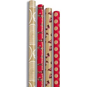 Clairefontaine 223831AMZC A Box of 20 Rolls of 100% Recycled Brown Kraft Gift Paper 5mx0m35 (special small width!) 70g, Assorted Patterns Generosity Clairefontaine 223831AMZC A Box of 20 Rolls of 100% Recycled Brown Kraft Gift Paper 5mx0m35 (special small width!) 70g, Assorted Patterns Generosity