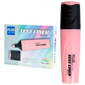 Plus Office Pastel Highlighters, Marker Pen with Beveled Tip, Pack of 10 Water-Based Phosphorescent Markers, Pastel Colour (Pink) Plus Office Pastel Highlighters, Marker Pen with Beveled Tip, Pack of 10 Water-Based Phosphorescent Markers, Pastel Colour (Pink)