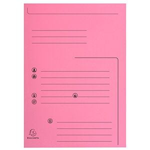 Exacompta Ref 334003E Super 210 Printed 2-Flap Folders 240 x 320mm in Size, Suitable for Holding A4 Documents, 210gsm Card, Pre-Printed Pink (Pack of 25) Exacompta Ref 334003E Super 210 Printed 2-Flap Folders 240 x 320mm in Size, Suitable for Holding A4 Documents, 210gsm Card, Pre-Printed Pink (Pack of 25)