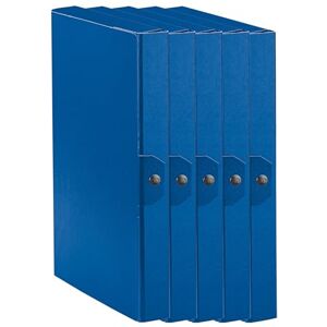 Esselte C24 EUROBOX 390324050 Project Folder for Filing, Button Closure, 25 x 35 cm, Spine 4 cm, Blue, Pack of 5 Esselte C24 EUROBOX 390324050 Project Folder for Filing, Button Closure, 25 x 35 cm, Spine 4 cm, Blue, Pack of 5