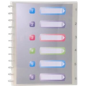 Exacompta Ref 86320E Box of 4 Removable Ring Binders 30 Smooth Crystal Pockets Removable Printed Rigid dividers Rigid Polypropylene Cover Crystal Colour Exacompta Ref 86320E Box of 4 Removable Ring Binders 30 Smooth Crystal Pockets Removable Printed Rigid dividers Rigid Polypropylene Cover Crystal Colour