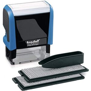 Trodat Printy 4913 Typomatic Selbersetzen for Maximum 5 Lines of Text, Sky Blue Trodat Printy 4913 Typomatic Selbersetzen for Maximum 5 Lines of Text, Sky Blue