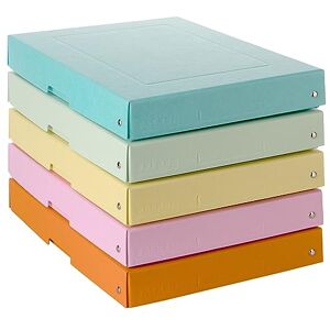 FALKEN Original PureBox Pastel Pack of 5 Made in Germany 40 mm High DIN A4 Assorted Colours Storage Box with Lid Made of Sturdy Cardboard Vegan Gift Box Transport Box Multi-Purpose Box FALKEN Original PureBox Pastel Pack of 5 Made in Germany 40 mm High DIN A4 Assorted Colours Storage Box with Lid Made of Sturdy Cardboard Vegan Gift Box Transport Box Multi-Purpose Box