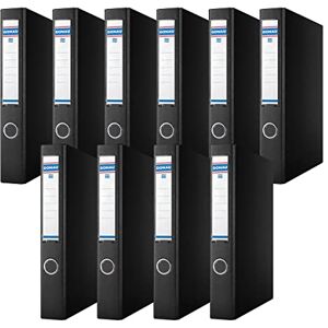 DONAU 3934001PL-01 Ring Binder/Black 4-D-Ring Mechanism 30 mm DIN A4 Ring Binder Cardboard/Plastic Made of 1.9 mm Thick Cardboard with Eco PP 100µ Pack of 10 DONAU 3934001PL-01 Ring Binder/Black 4-D-Ring Mechanism 30 mm DIN A4 Ring Binder Cardboard/Plastic Made of 1.9 mm Thick Cardboard with Eco PP 100µ Pack of 10
