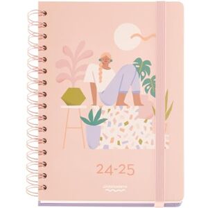 Miquelrius School Diary 2024-2025, September 2024 to August 2025, Size 160 x 218 mm, Week View, Wire-O Binding, Elastic Closure, Multilingual: ES-EN-PT-IT-FR-DE, Happy Home Miquelrius School Diary 2024-2025, September 2024 to August 2025, Size 160 x 218 mm, Week View, Wire-O Binding, Elastic Closure, Multilingual: ES-EN-PT-IT-FR-DE, Happy Home