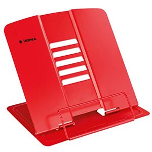 HERMA 19973 Reading Stand for Books, Red, Foldable Metal Book Stand for Kids, Bookend for Boys & Girls, Adjustable Cookbook Holder for School, Office & Kitchen HERMA 19973 Reading Stand for Books, Red, Foldable Metal Book Stand for Kids, Bookend for Boys & Girls, Adjustable Cookbook Holder for School, Office & Kitchen