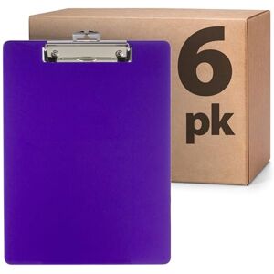 Officemate Recycled Plastic Clipboard, Letter Size, Purple, Pack of 6 (83085) Officemate Recycled Plastic Clipboard, Letter Size, Purple, Pack of 6 (83085)