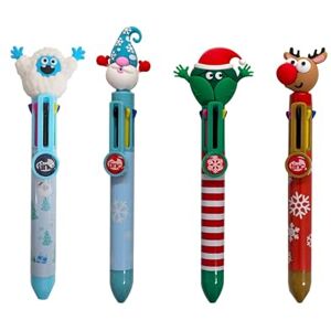 Tinc Festive Multi Click Ballpoint Pens, Set of 4 6-in-1 Colour Ballpoint Pens Reindeer, Sprout, Yeti & Gonk Collection Tinc Festive Multi Click Ballpoint Pens, Set of 4 6-in-1 Colour Ballpoint Pens Reindeer, Sprout, Yeti & Gonk Collection