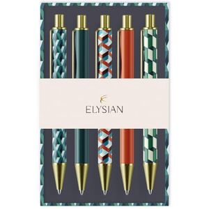 Robert Frederick Elysian Geometric Mixed Design Ballpoint Pens in Gift Box – Set of 5 Pens Robert Frederick Elysian Geometric Mixed Design Ballpoint Pens in Gift Box – Set of 5 Pens