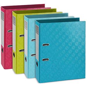 Exacompta Ref 53920E 1928 Collection -Lever Arch File 32 x 30cm, Suitable for A4 Documents, 70mm Spine, 2 Rings, Embossed Paper on Board Assorted Colours (Pack of 10) Exacompta Ref 53920E 1928 Collection -Lever Arch File 32 x 30cm, Suitable for A4 Documents, 70mm Spine, 2 Rings, Embossed Paper on Board Assorted Colours (Pack of 10)