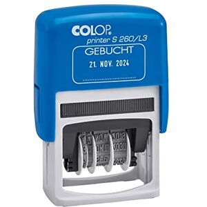 COLOP 105654 Date Stamp Printer S260 Booked Print Blue/Red COLOP 105654 Date Stamp Printer S260 Booked Print Blue/Red