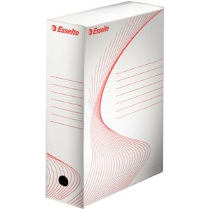 Esselte A4 Standard Archiving Box, White, Pack of 25, 100 mm Esselte A4 Standard Archiving Box, White, Pack of 25, 100 mm